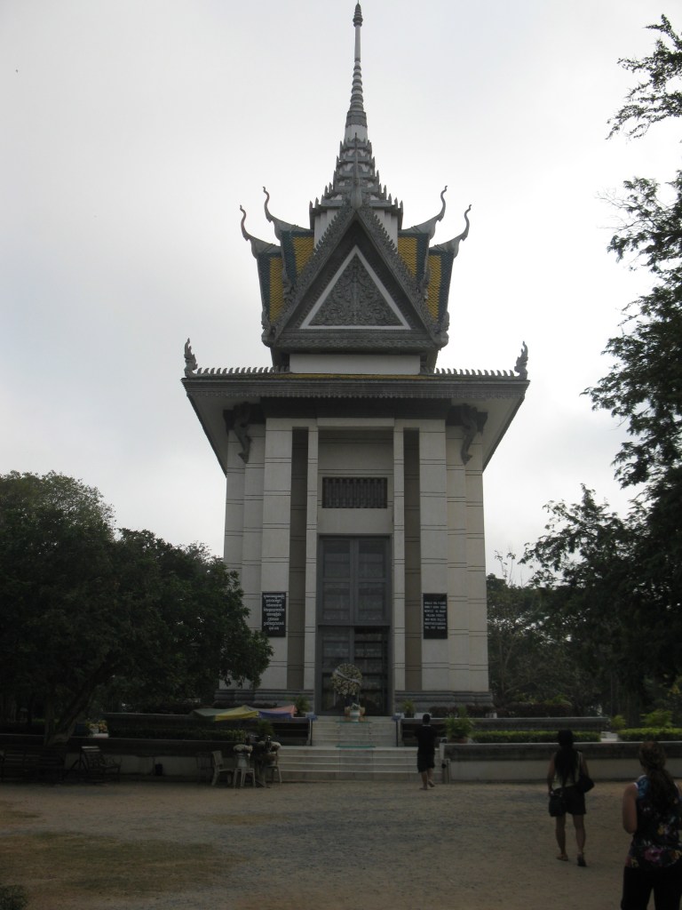 the stupa built to house the remains of the dead