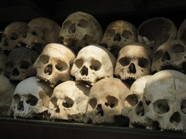 skulls in the stupa