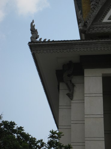 at the stupa near the entrance of the Killing Fields